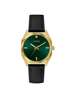 Guess - Men Round Green Dial Stainless Steel Analog Watch - U1502G2M (M)