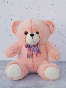 DukieKooky - Kids Super Cute & Adorable Peach Teddy Bear Soft Toy