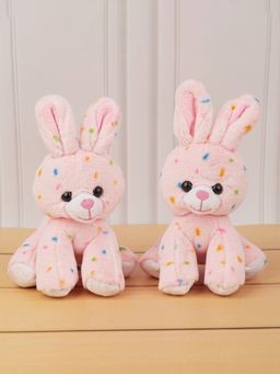 DukieKooky - Kids Super Cute & Adorable Pink Bunny Soft Toy (Pack of 2)