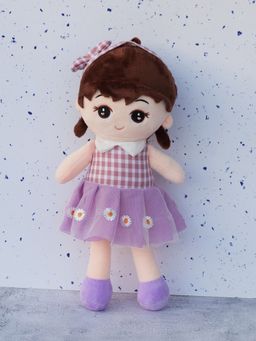 DukieKooky - Kids Super Cute & Adorable Purple Assorted Doll Soft Toy