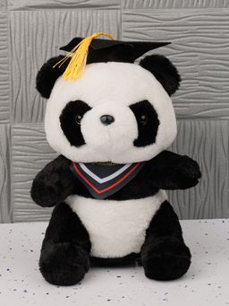 DukieKooky - Kids Super Cute & Adorable Black Scholar Panda Soft Toy