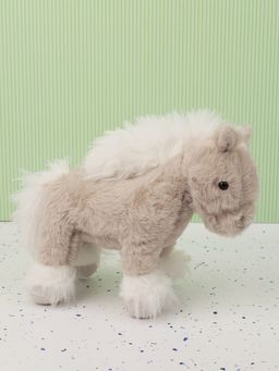 DukieKooky - Kids Super Cute & Adorable Grey Furry Horse Soft Toy