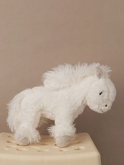 DukieKooky - Kids Super Cute & Adorable White Furry Horse Soft Toy