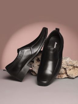 Bata - Men Casual Slip On Black Loafers