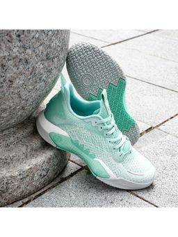 Red Tape - ETPU Men Textured Sea Green Basketball Shoes
