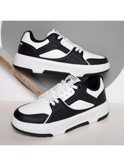 Red Tape - Men Colorblocked Black and White Lifestyle Sneakers