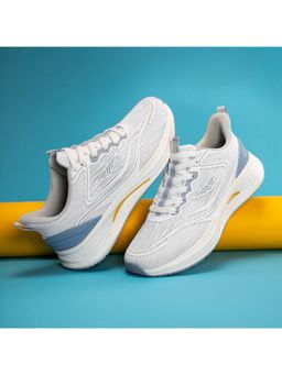 Red Tape - Men Textured White and Blue Running Shoes