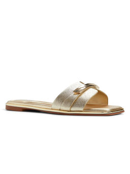 Aldo - Darlina Women Gold Open Toe Flats