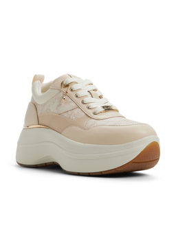 Aldo - Etiene Women Beige Printed Sneakers