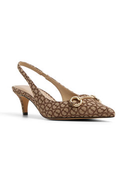 Aldo - Finnea Women Brown Kitten Heel Sandals