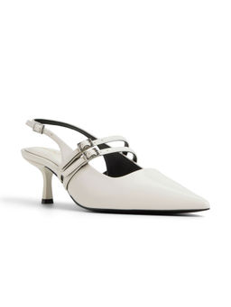 Aldo - Halsie Women White Kitten Heels Sandals