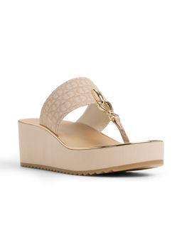 Aldo - Penelopy Women Beige Wedges Heels