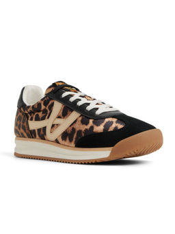 Aldo - Stepcount Women Brown Animal Print Sneakers