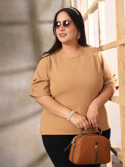KASSUALLY - Plus Size Regular Round Neck Top