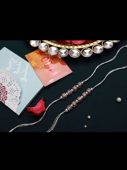 PAYA - Personalized Name Handmade Beads Rakhi Combo