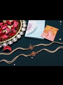 PAYA - Swastika / Satya Rakhi Combo - Set Of 2