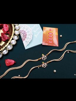 PAYA - Colored Om Rakhi Combo - Set Of 2