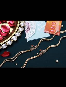 PAYA - Om Rakhi Combo - Set Of 2