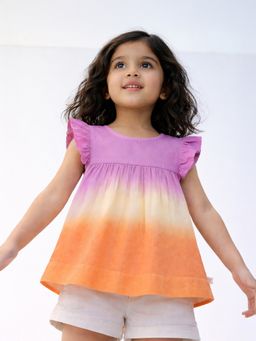 Somersault - Girls Ombredyed Multi Cotton Sleeveless Top