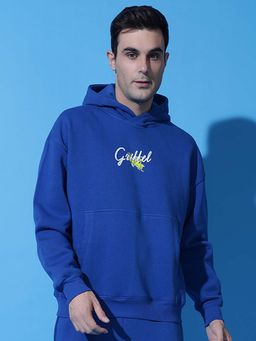 Griffel - Damn Truth Oversized Royal Blue Sweatshirt