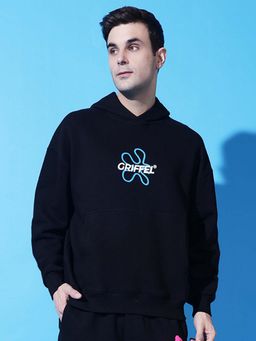 Griffel - No One Saves You Oversized Black Sweatshirt