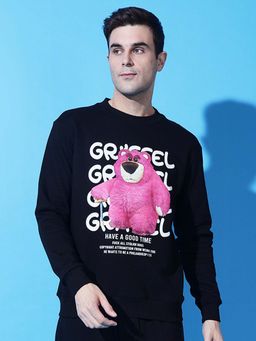 Griffel - Teddy Regular Fit Black Sweatshirt