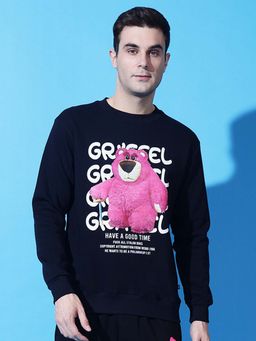 Griffel - Teddy Regular Fit Navy Blue Sweatshirt