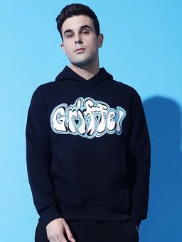 Griffel - Regular Fit Navy Blue Hoodie