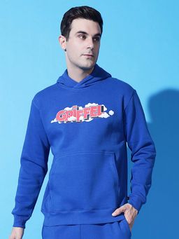 Griffel - Cloud Regular Fit Royal Blue Hoodie