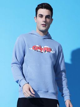 Griffel - Cloud Regular Fit Sky Blue Hoodie