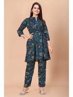 HANDME - Floral Printed Hand embroidered Coord Set