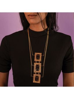 Dhwani Bansal - 22K Gold Plated Adjustable Kamel Necklace With Purple Amethyst For Women