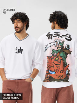 The Souled Store - Official Naruto Jiraiya Men Oversized Sweatshirt
