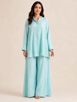 HOUSE OF JAMOTI - Aqua Blue Co-Ord Set