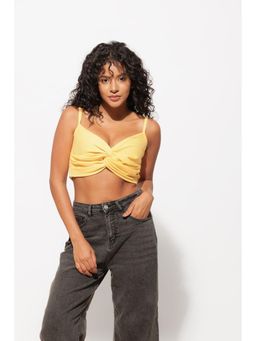 Urban Sundari - Solid Women Yellow Top