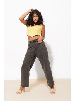 Urban Sundari - Casual Solid Women Yellow Top