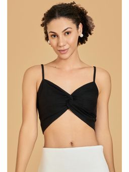 Urban Sundari - Casual Solid Women Black Top