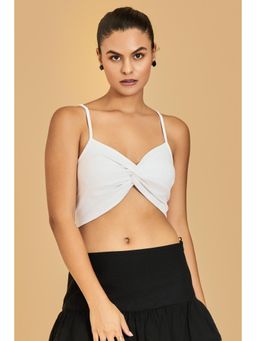 Urban Sundari - Casual Solid Women White Top