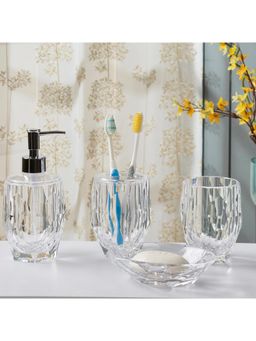 OBSESSIONS - Crystal 4 Pieces Bathroom Set Transparent