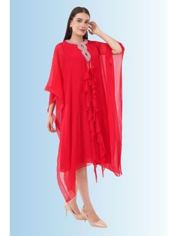 Anjali Kanwar - Red Embellished/Sequined Ersa Kaftan Dress
