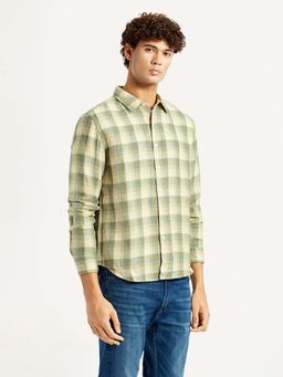 Levi's - Men Yellow Linen Collar Neck Slim Fit Shirt