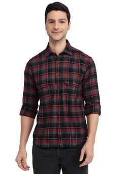 ColorPlus - Men Blue Pure Cotton Collar Neck Regular Fit Shirt