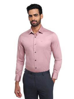 ColorPlus - Men Pink Pure Cotton Collar Neck Regular Fit Shirt