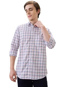 ColorPlus - Men White Pure Cotton Collar Neck Regular Fit Shirt