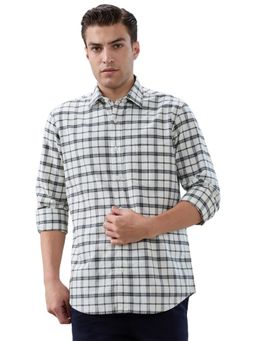 ColorPlus - Men White Pure Cotton Collar Neck Regular Fit Shirt