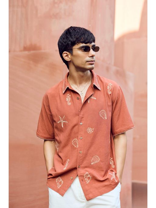 PRIMAL GRAY Sandy Shore Coral Shirt