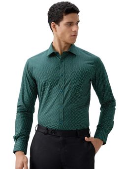 Park Avenue - Men Green Pure Cotton Collar Neck Slim Fit Shirt