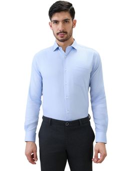 Park Avenue - Men Blue Pure Cotton Collar Neck Slim Fit Shirt
