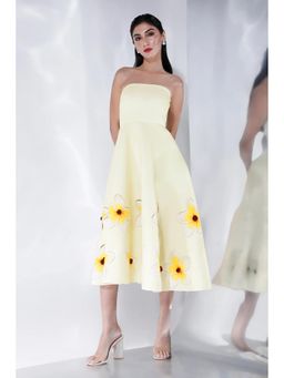 Ozeqo - Womens Yellow Dress