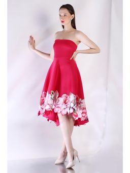 Ozeqo - Womens Pink Dress with Wrap